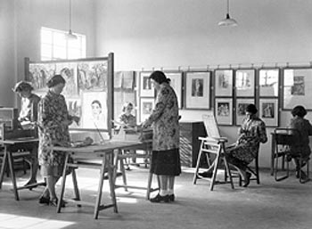 Gypsy Hill College art studio at Kenry House, c.1950