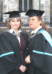 Photo of Paula Quinn, left, and Natasha Reid.
