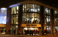 Theatre-goers flock to the Kingston University gala night. 