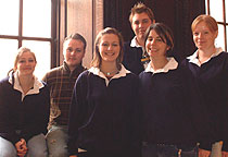 Photo of Kingston University students at Hampton Court Palace.
