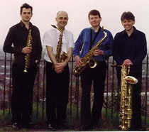 Photo of the Delta Saxaphone Quartet.