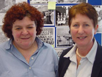 Photo of Sue Hawkins, left, and Carol McCubbin.