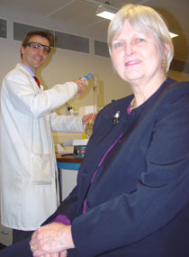 Photo of Dr Neil Williams and Sheila Browning.