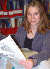 Photo of journalism student Christina White.
