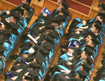 Photo of graduating students.