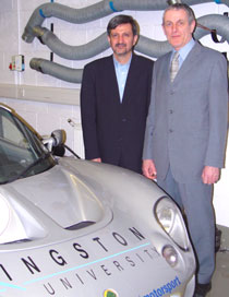 Photo of Dr Ali Khaki-Sedigh, left, and Denis Marchant.