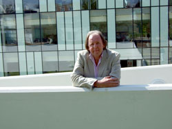 Dr Ray Jones outside the new Nightingale Centre at the Universityâ€™s Kingston Hill campus