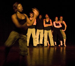 Dancers take to the stage at the Kingston University Dance Show.