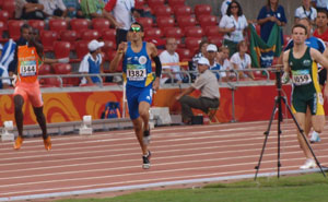 Top paralympic athlete Antonis Aresti in action in Beijing.